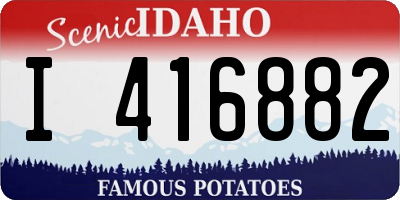ID license plate I416882