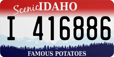 ID license plate I416886