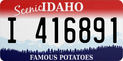 ID license plate I416891
