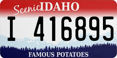 ID license plate I416895