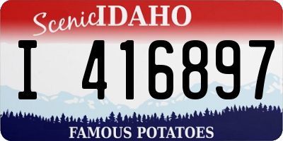 ID license plate I416897