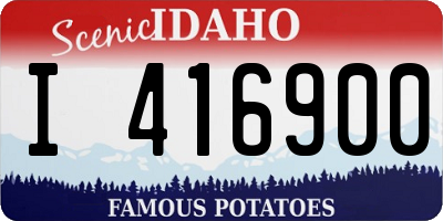 ID license plate I416900