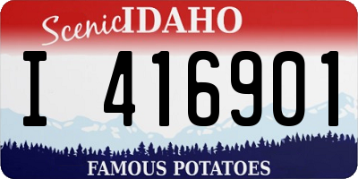 ID license plate I416901