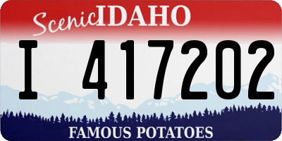 ID license plate I417202