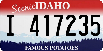ID license plate I417235