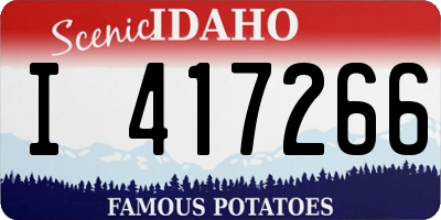 ID license plate I417266