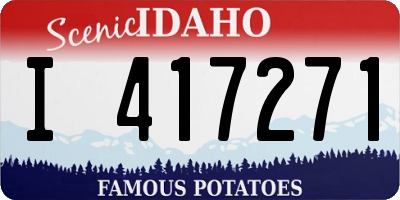 ID license plate I417271