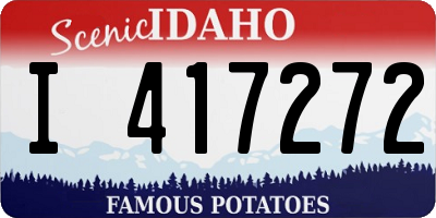 ID license plate I417272