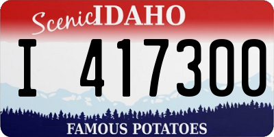 ID license plate I417300