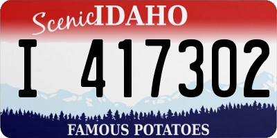 ID license plate I417302