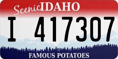 ID license plate I417307