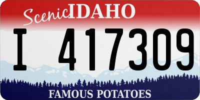 ID license plate I417309