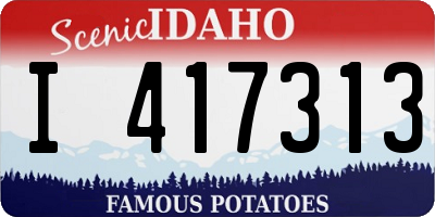 ID license plate I417313