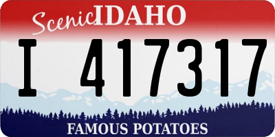 ID license plate I417317