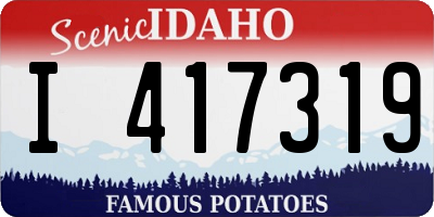 ID license plate I417319