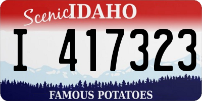 ID license plate I417323