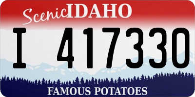 ID license plate I417330