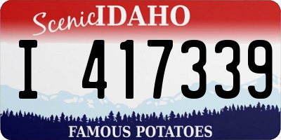 ID license plate I417339