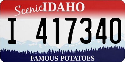 ID license plate I417340