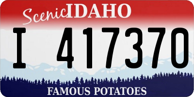 ID license plate I417370