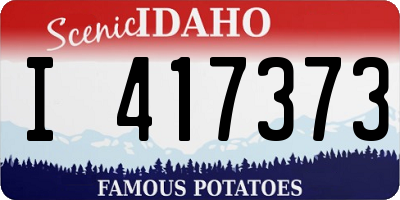 ID license plate I417373