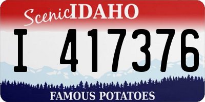 ID license plate I417376