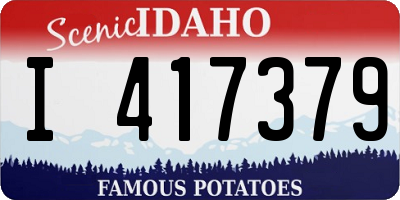 ID license plate I417379