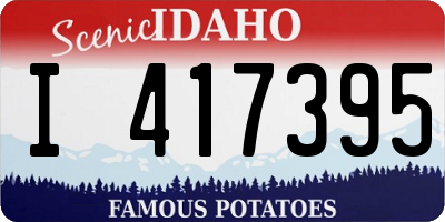 ID license plate I417395