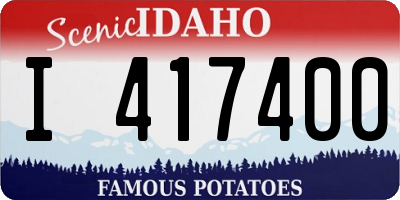 ID license plate I417400