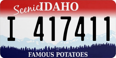 ID license plate I417411