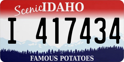 ID license plate I417434