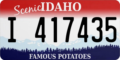 ID license plate I417435