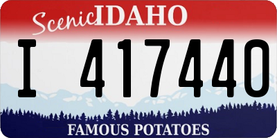 ID license plate I417440