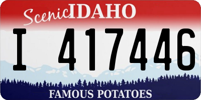 ID license plate I417446