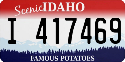 ID license plate I417469