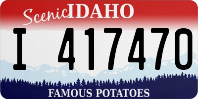 ID license plate I417470