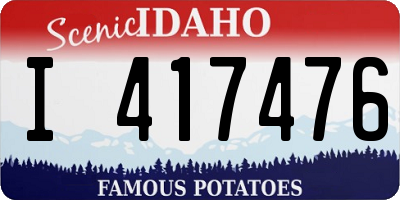 ID license plate I417476