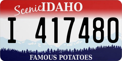 ID license plate I417480
