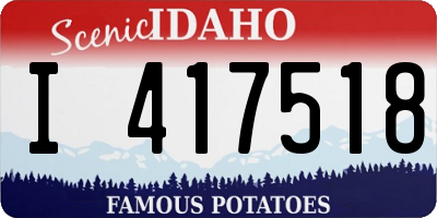 ID license plate I417518