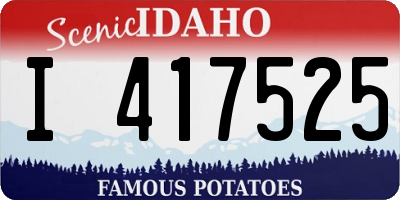 ID license plate I417525