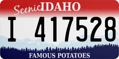 ID license plate I417528