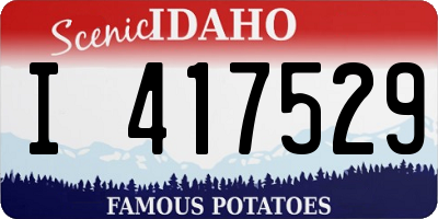 ID license plate I417529