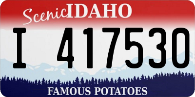 ID license plate I417530