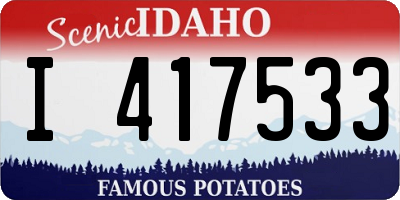 ID license plate I417533