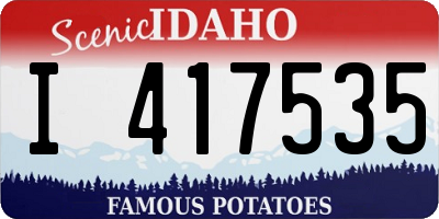 ID license plate I417535