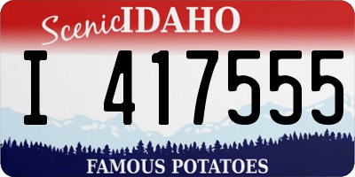 ID license plate I417555