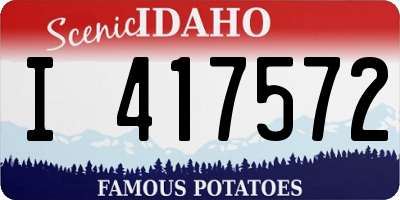 ID license plate I417572