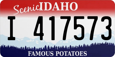 ID license plate I417573