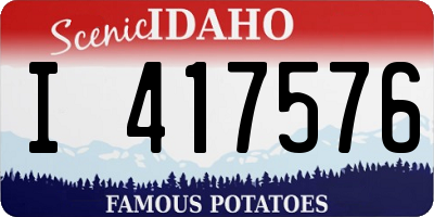ID license plate I417576