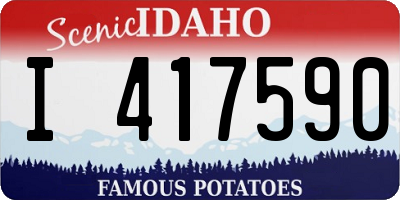 ID license plate I417590